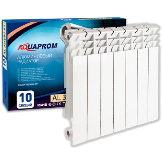 Радиаторы AQUAPROM/ALMENTE  500/100 1 сек  135Вт