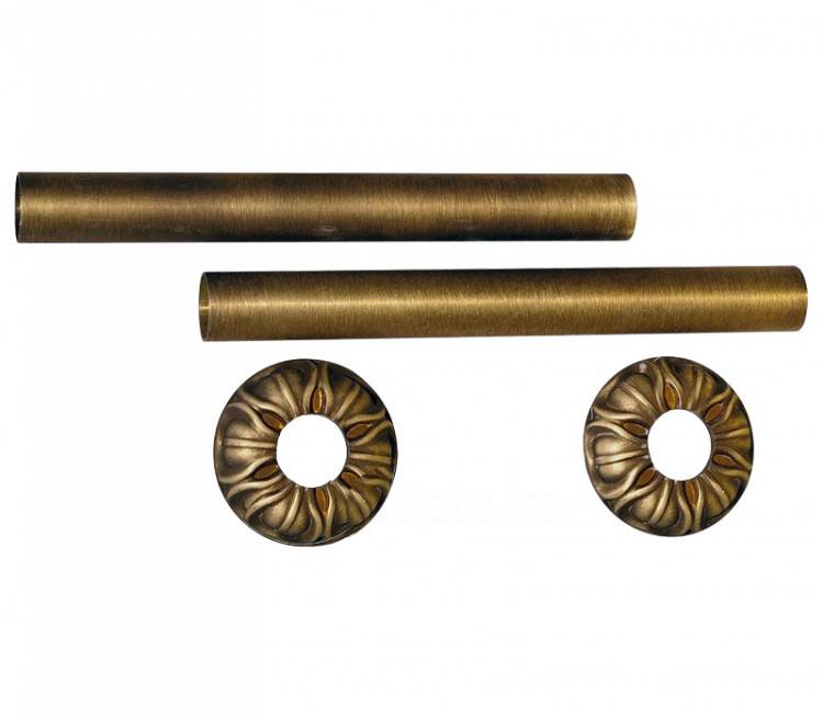Комплект декоративных трубок и розеток D18/L160 мм RETROstyle латунь retro